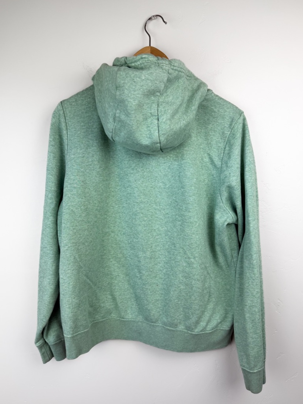 Nike Mint Green Funnel Neck Hoodie Athleisure Soft Girl Loungecore Cozy Size M - Picture 3 of 5